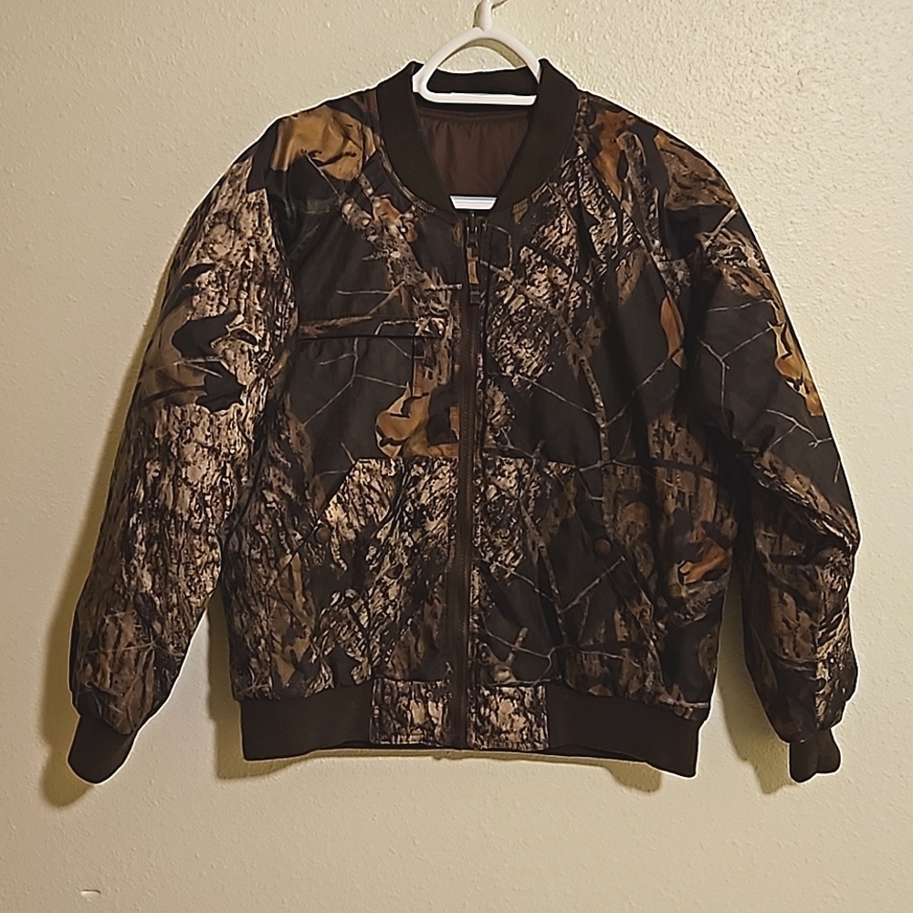 Cabela's for kids sz.L reversible camouflage jacket/coat